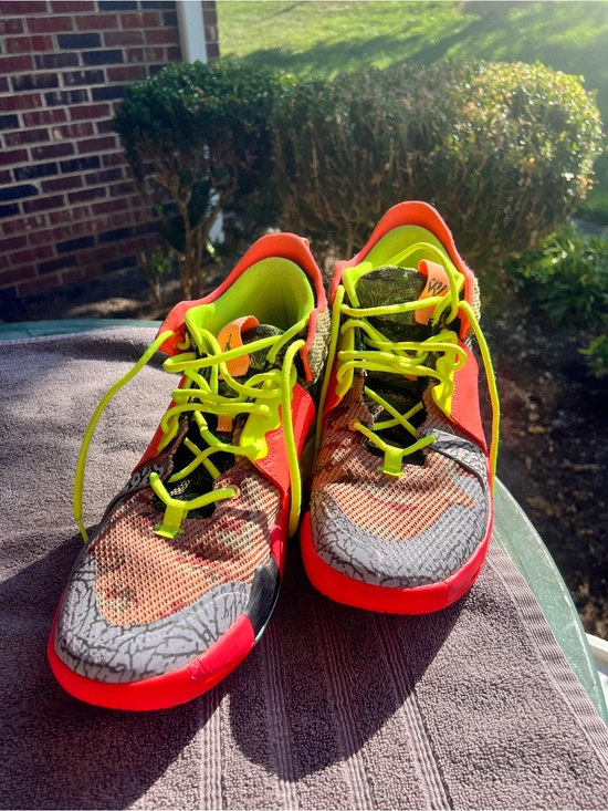 Jordan Multicolor Neon Green Red Athletic Shoes main image 11